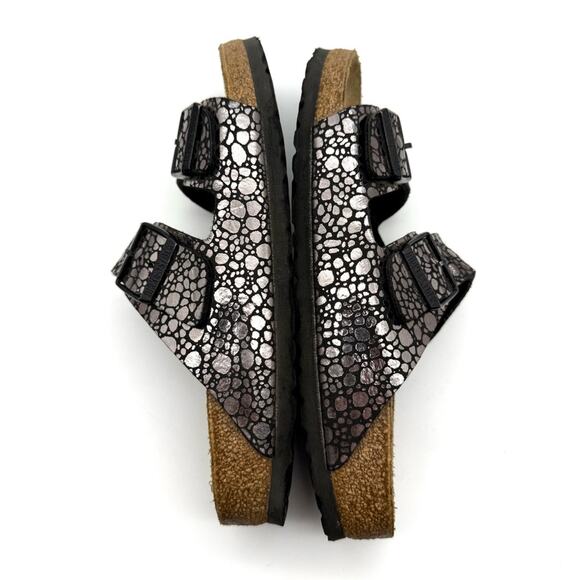 Birkenstock Arizona Metallic Stone Sandals in Bronze EU40 NARROW WIDTH US 9-9.5 - Picture 7 of 13